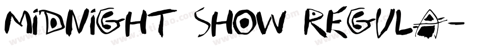 Midnight Show Regula字体转换